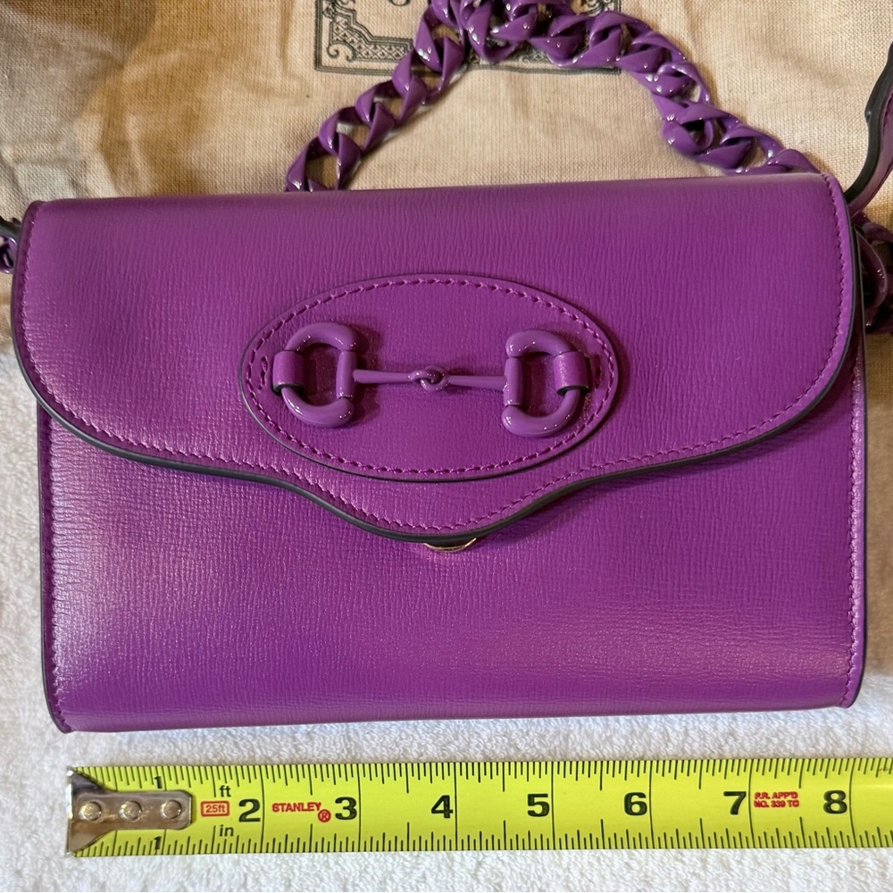 Gucci Purple Leather Women's Bag - Picture 11 of 11